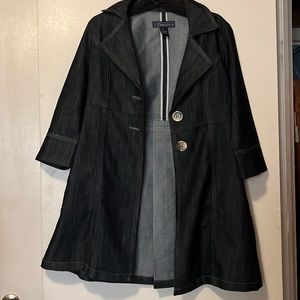 Darker Blue Jean 3/4 sleeves Jacket